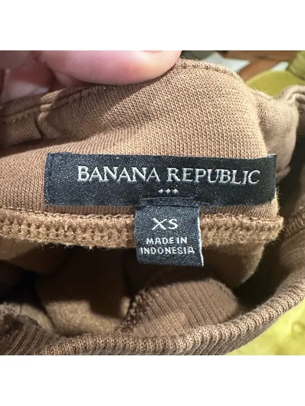 Banana Republic Mock Neck Fleece Sweatshirt Size XS - Image 9