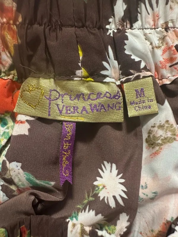 Princess Vera Wang Brown Floral Skirt - Image 2