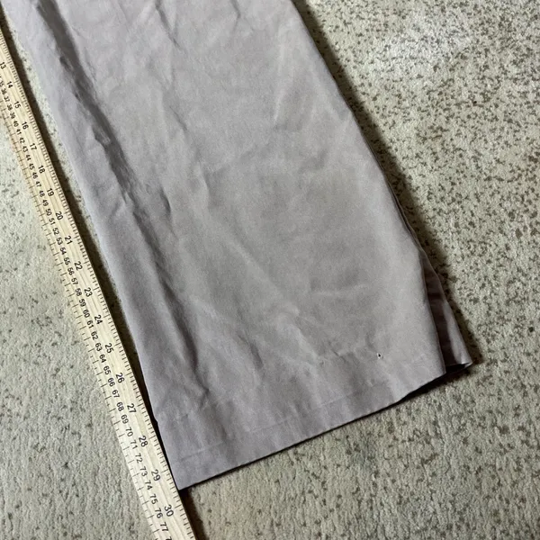 Reformation Mason Pants High Waisted Wide‎ Leg Pleated Tencel Taupe Size 2 - Image 3