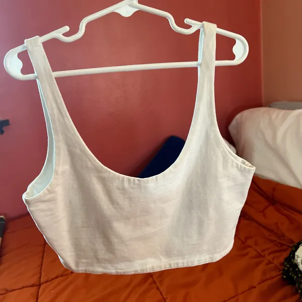White Crop Top Cotton On Tank - Image 4