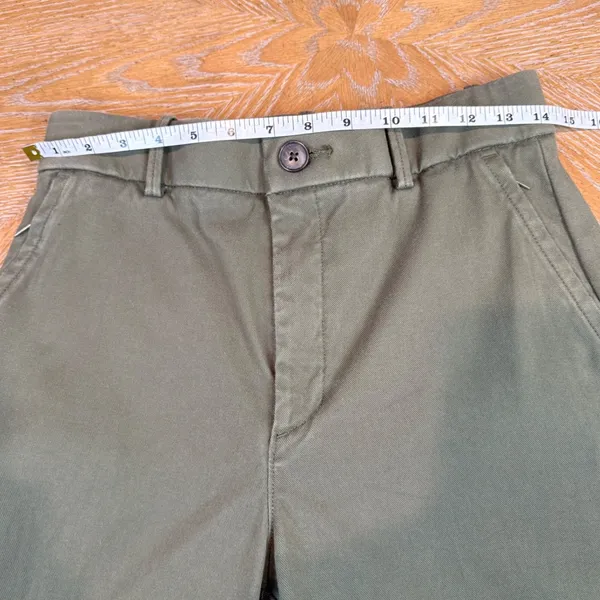 SPANX Stretch Twill‎ Cropped Wide Leg Pant Green Size Medium - Image 7
