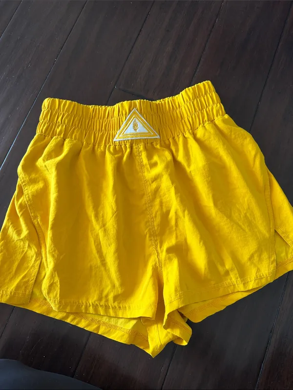 FP Movement "Next Round" shorts in a sunny yellow small - Image 5