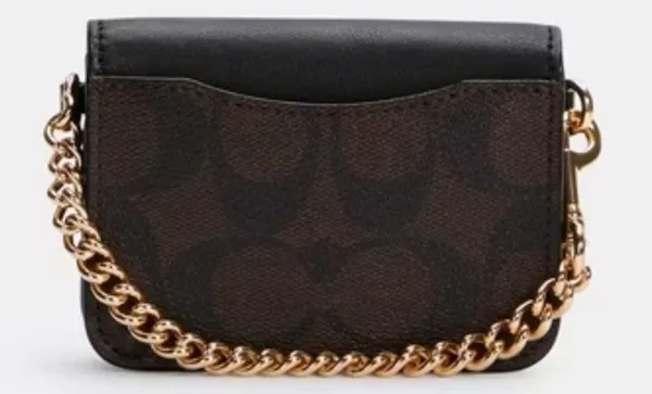 Coach Signature Canvas Poppy Card Case - Image 8