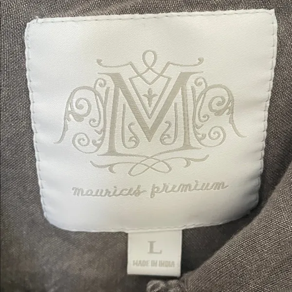 Maurices Premium Gray Mineral Wash Utility Jacket Large - Image 5