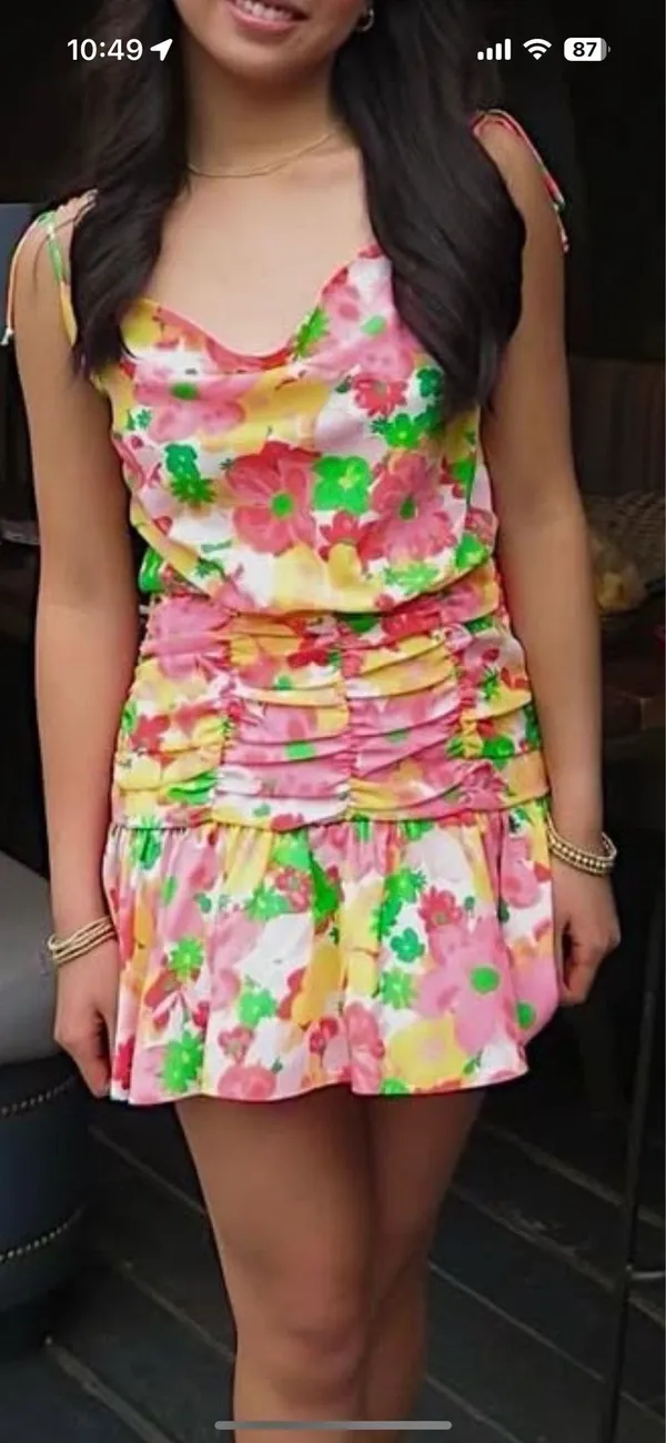 For Love & Lemons Mini Dress Floral - Image 2