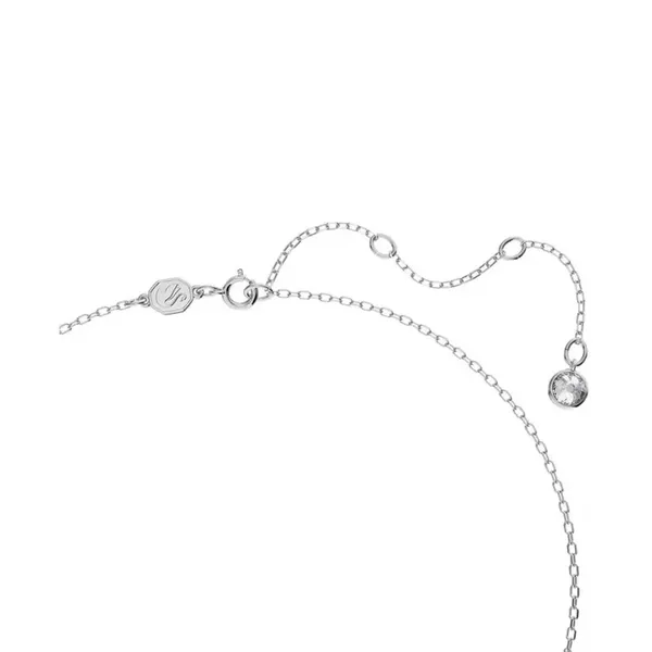 Swarovski Stilla Triangle Everyday White Rhodium Plated Punk Necklace NWB - Image 3