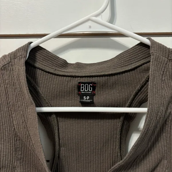 Urban Outfitters Brown Button Down Tank Top - Image 4