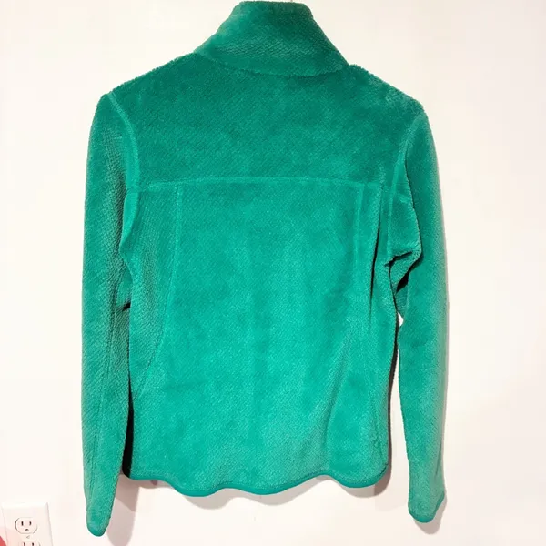 Patagonia Size Small Re-Tool‎ Snap T Plush Fleece Pullover Kangaroo Turquoise - Image 4
