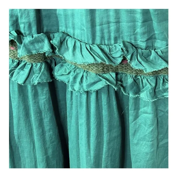 Urban Outfitters Lux Victorian Steampunk Green Midi Dress Size 5 - Image 10