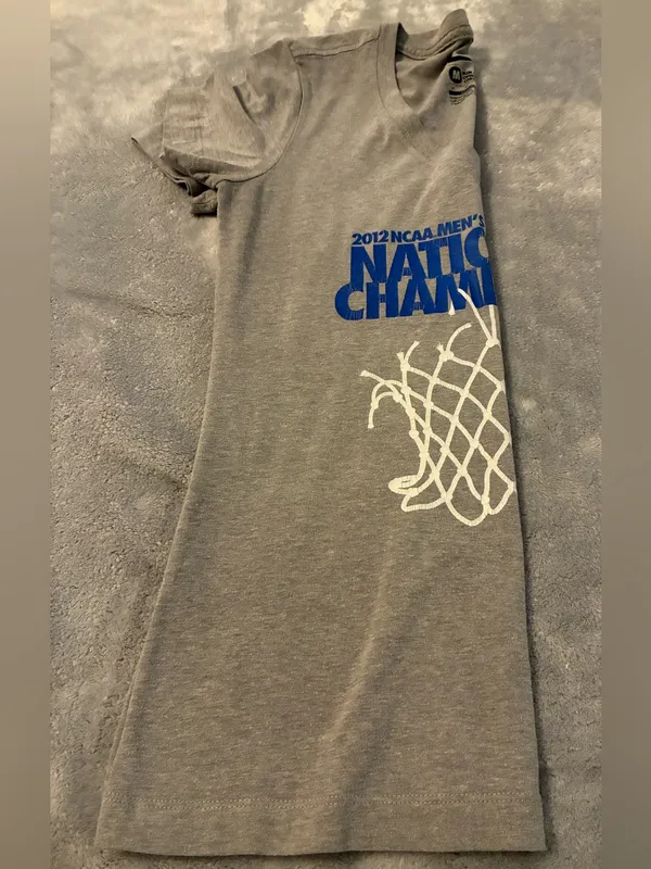Women’s Nike Gray T-Shirt UK 2012 NCAA Men’s Basketball National Champion Size M - Image 7