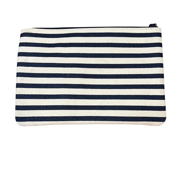 Vineyard Vines Navy and White Striped Cosmetic Bag - Image 3