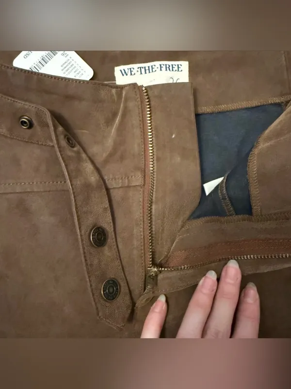 ✨NWT we the Free Titan Vegan Suede Pants 26 ✨ - Image 7