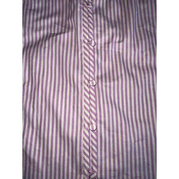 NWT LC‎ Lauren Conrad purple/white stripped 3/4 sleeve blouse size medium - Image 9