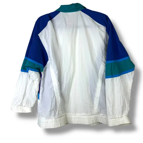 Vintage Jantzen Classics VTG 80s Retro Colorblock Windbreaker Track Jacket Small - Image 6