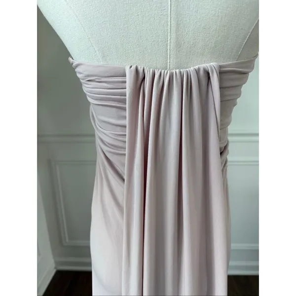 City Studio Nude Strapless Formal Gown Scarf Train XXS 1 - Image 5