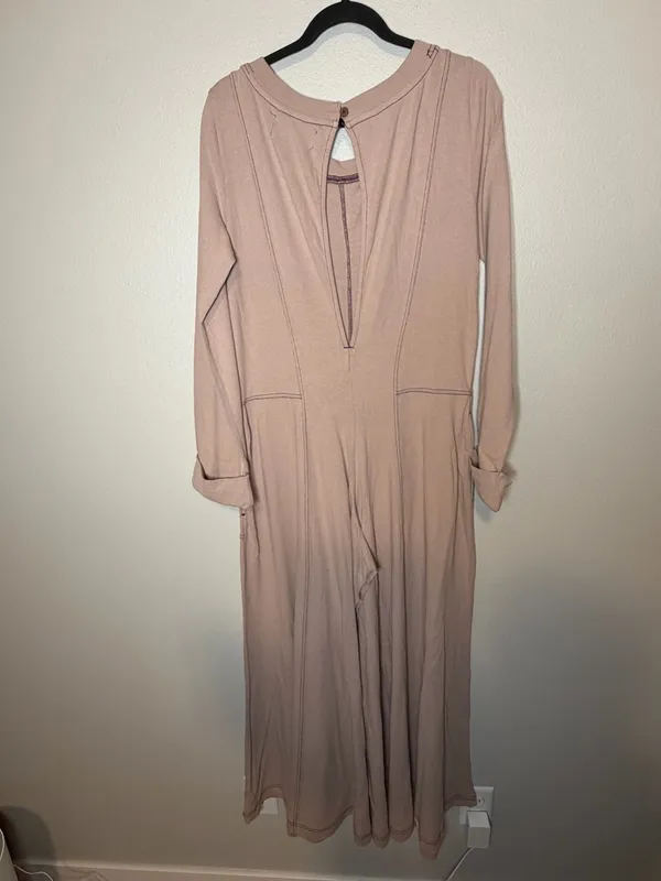 NWT Free People Free Est Strada Jumpsuit- mushroom woods $98 - Image 7