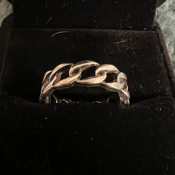 Women’s Stainless Steel Silver Ring Size 7 - Image 2
