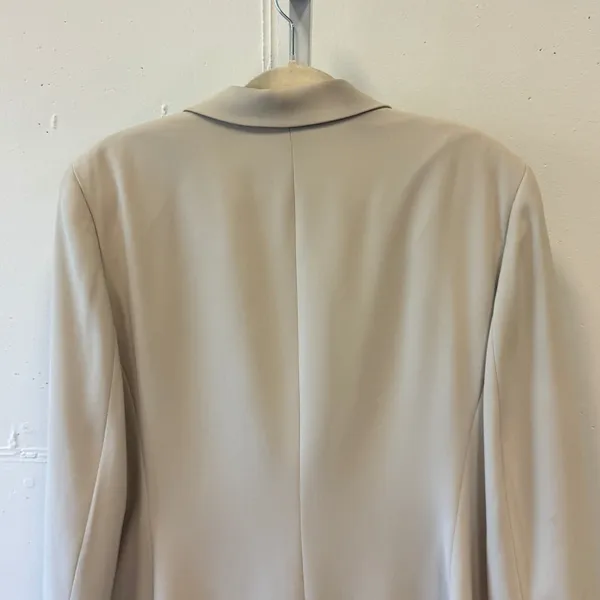 Jones New York Beige Neutral Single Button Blazer Jacket Size 14 Professional - Image 6