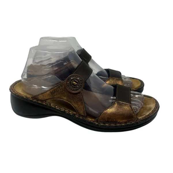 Naot Metallic Bronze Double Strap Comfort Sandals 39 - Image 2