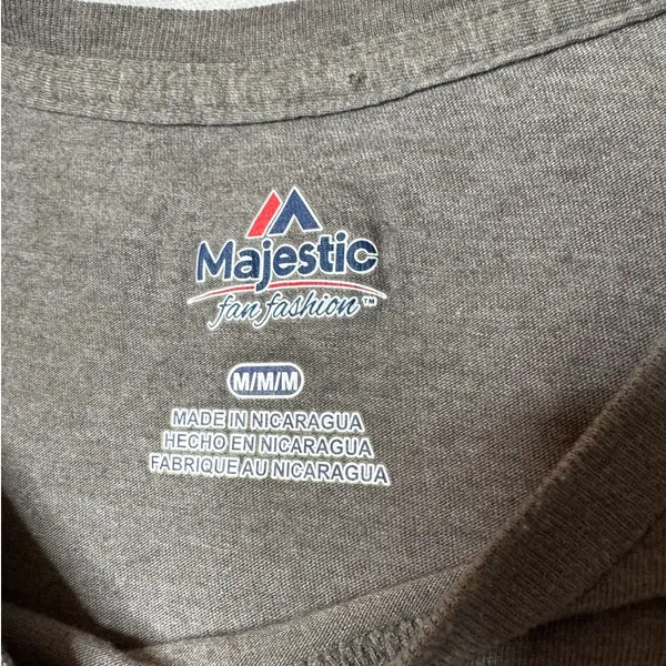 Majestic Los Angeles Rams T Shirt Women’s M Gray NFL Football Graphic Flawed - Image 7