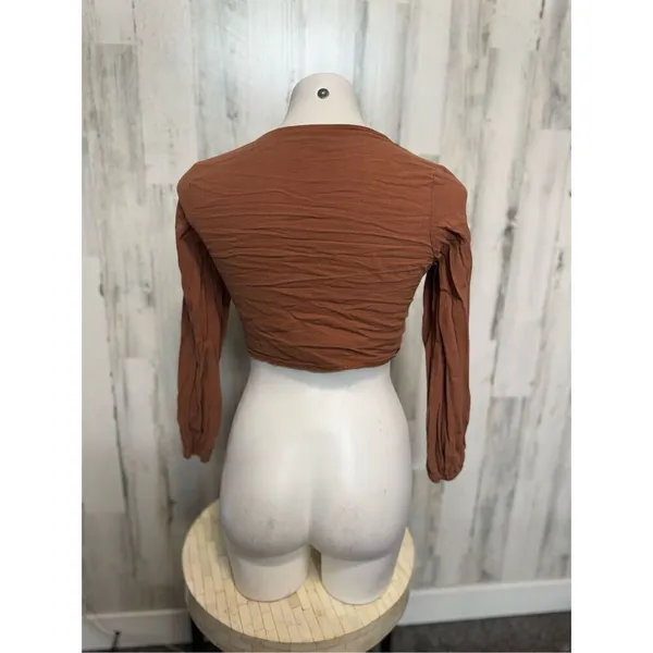 Brown crop top Brown - Image 2