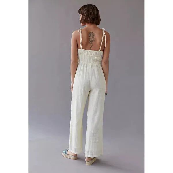 Urban Outfitters Jumpsuit Women's‎ Size SP Cream Color Fully Lined - Image 2
