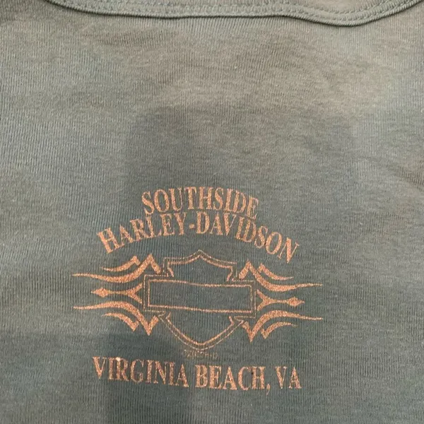 Harley-Davidson ladies baby doll tee shirt. Size: XL. - Image 5