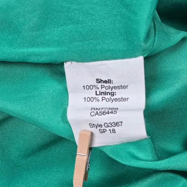 J. Crew‎ Factory Scalloped Cami Tank Top Teal Green Women's 2 Polyester Lined - Image 4