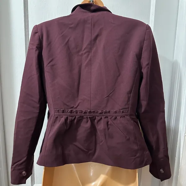 New York & Co‎ Burgundy Blazer in 2 - Image 2
