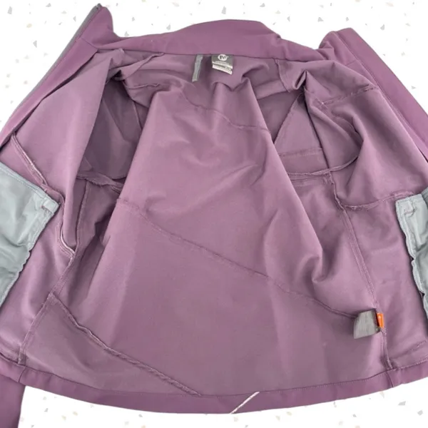 Merrell Purple Softshell Jacket Full Zip Up Hiking Outdoor Coat Gorpcore Size M - Image 8