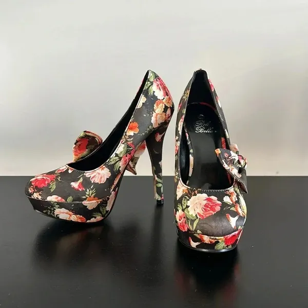 RCK Bella Floral Platform Heels Sz‎ 6.5 - Image 2