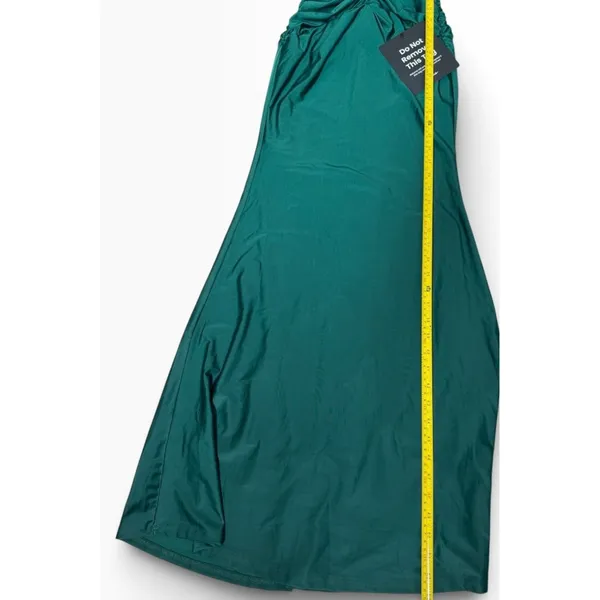 Lulus Emerald Green Ruched Maxi Dress XS - Image 10