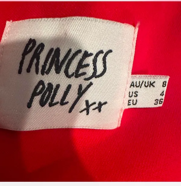 Princess Polly Lillie Long Sleeve Mini Dress Red - Image 8