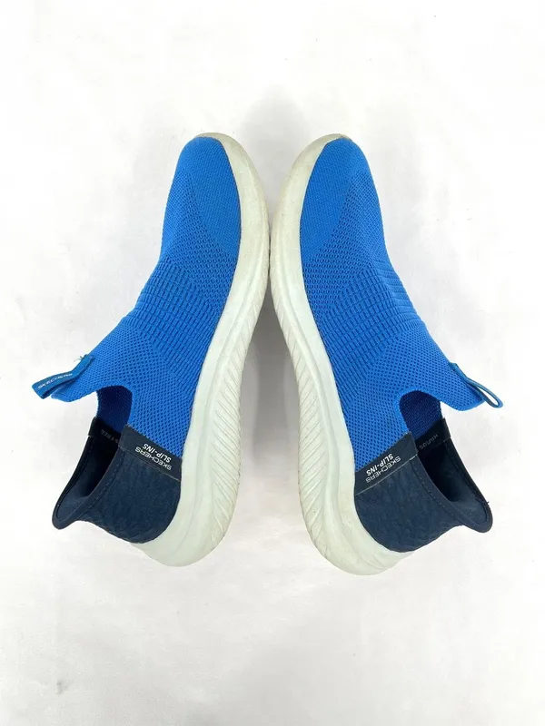 Skechers Hands Free Slip-Ins Bright Blue Knit Ultra Flex Sneakers Youth 6 / W7.5 - Image 3