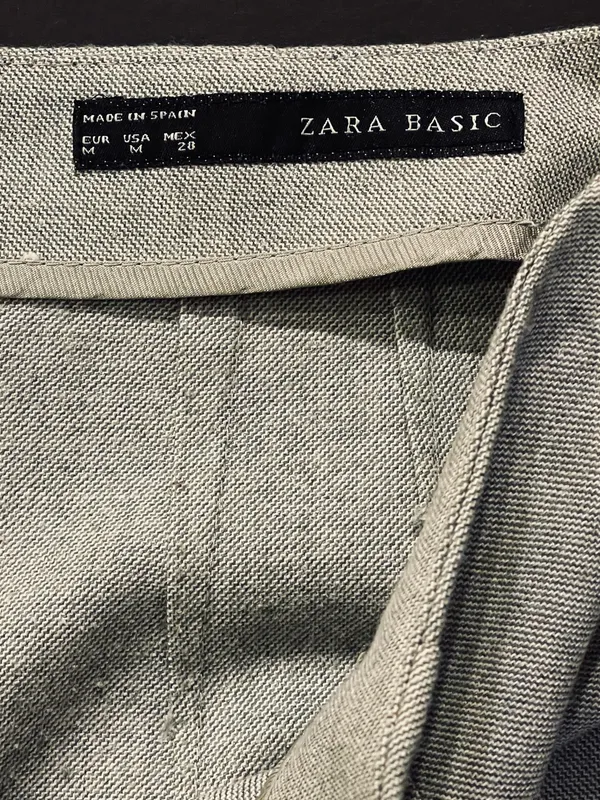 ZARA Pencil Skirt Grey Women’s Knee-Length M - Image 3
