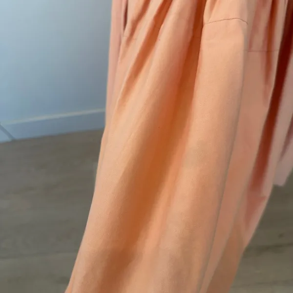 Alexis Sherbet Orange Fit Flare Midi Dress MEDIUM Drop Waist Party Designer $550 - Image 14