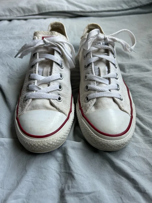 White Low-Rise Converse - Image 2