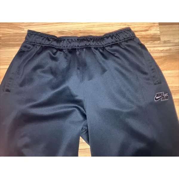 Vintage Nike Track Pants‎ Mens M Black Dri-Fit Baggy Wide Leg Active Gym Y2K - Image 2