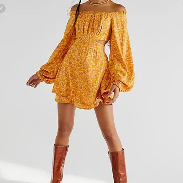 Free people, Jael Printed Mini Dress size M A36 - Image 2