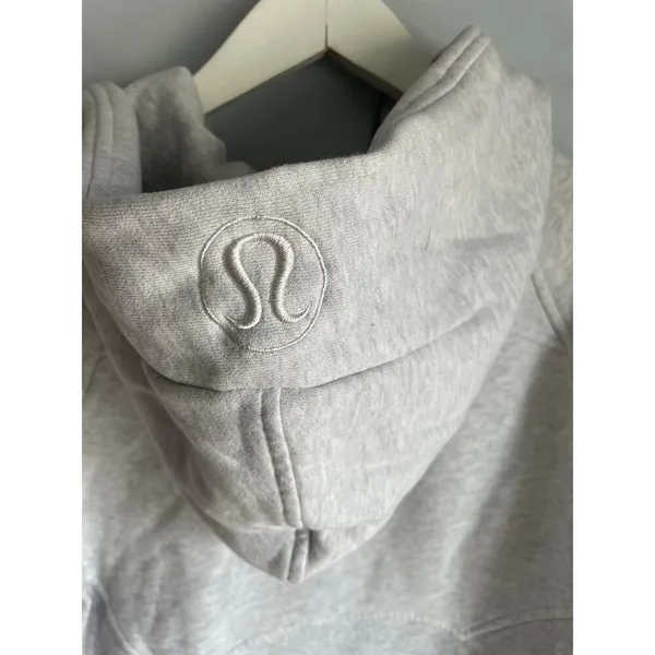 Lululemon Scuba Oversized Half-Zip Hoodie Pullover Grey XS/S‎ - Image 4
