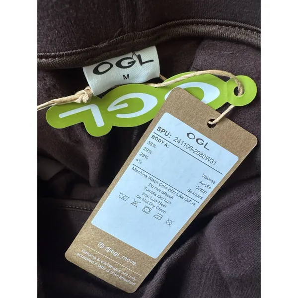NWT OGL MaxWarm Tummy Warmer Pin Tuck Pull On Pants Size Medium Espresso Brown - Image 6