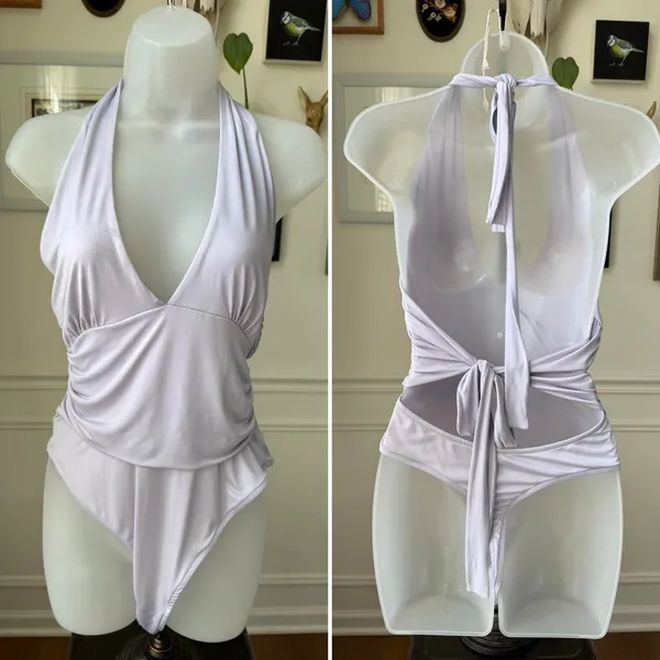 Anthropologie Out From Under Lavender Bodysuit L - Image 3