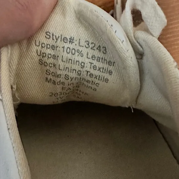 Madewell Womens Leather Sneakers L3243 Off‎ White Lace Up Casual Shoes W8 - Image 5