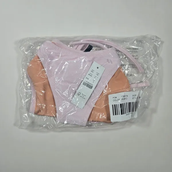 J. Crew Ribbed curved-waist cheeky string bikini bottom in‎ Pale Blossom S NWT - Image 10