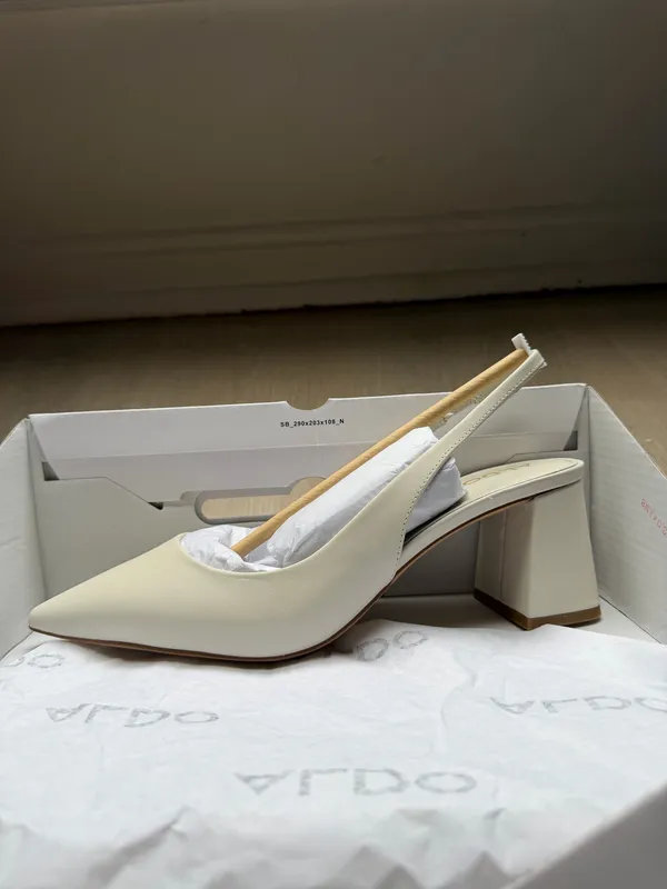 Brand New ALDO Heels – Size 7.5 – White/Bone - Image 2