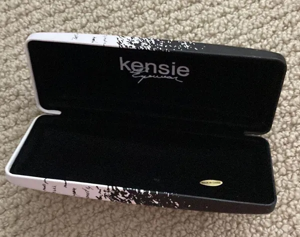 Kensie Eyewear Eyeglasses Case Eye Glasses EUC Black White - Image 6