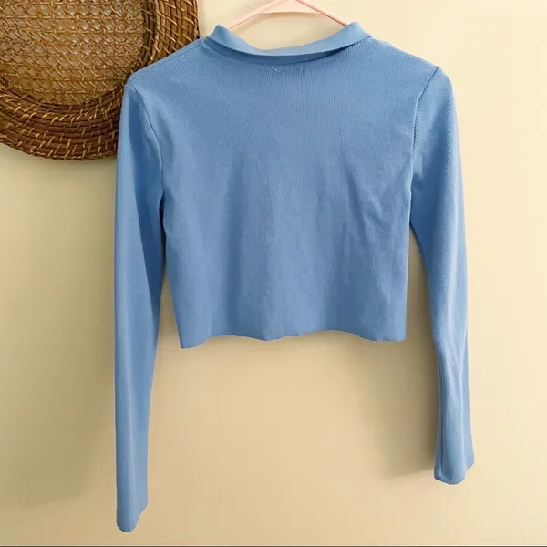Princess Polly Blue Downtown Top - Image 9