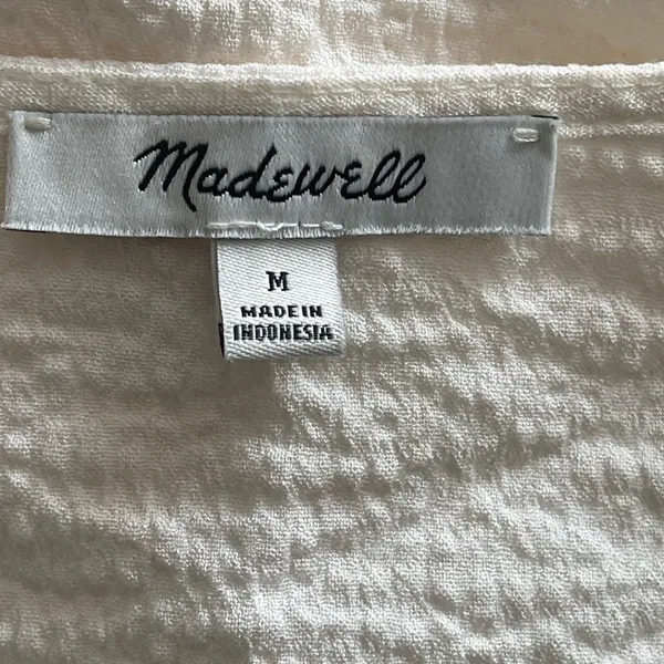 Madewell Cream‎ V-Neck Blouse - Image 9