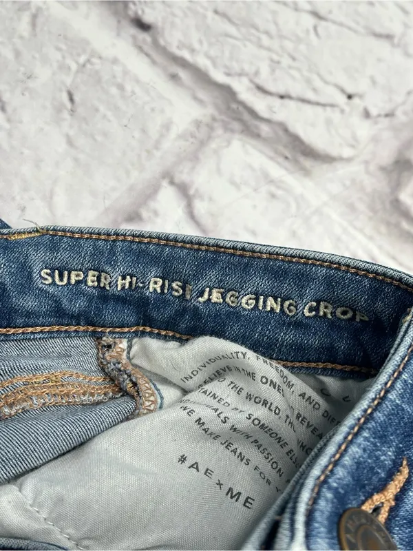 American eagle outfitters super hi-rise jegging crop jeans size 12 - Image 6