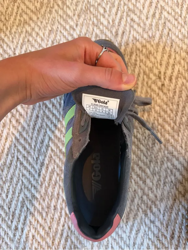 Like New! Gola Chicago Style in Ash, Patina Green, and Coral Pink Sneakers | 6 - Image 7